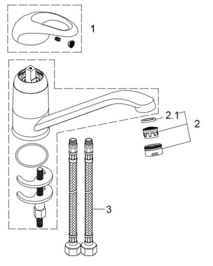 Athos keukenkraan chroom 8718053671796