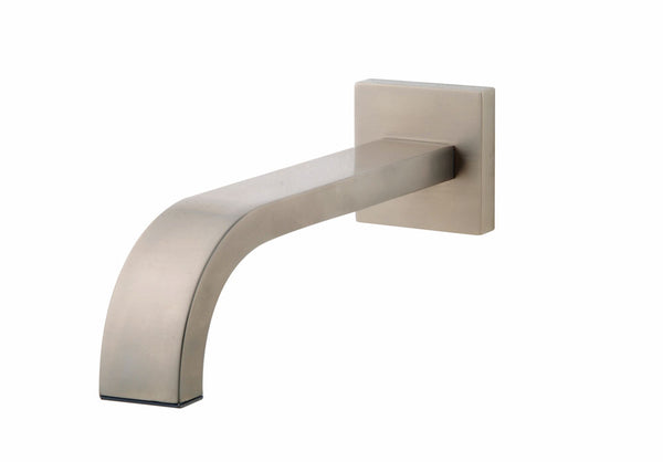 Wiesbaden inbouw-uitloop vierkant 25cm 1/2'' geborsteld staal