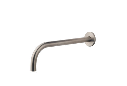 Slim inbouw uitloop 25 cm RVS look