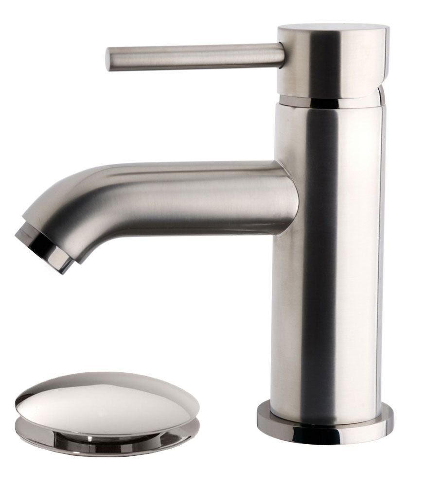 Cadans wastafelkraan met waste RVS look 8718053671871