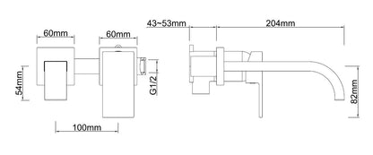 Rombo inbouw eenhendel wastafelkraan chroom 8718858079049