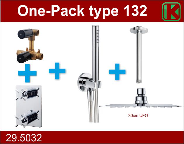 Cross inbouw douchemengkraan complete set type 3