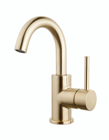 Caral draaibare wastafelkraan messing