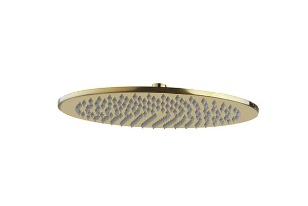 Wiesbaden luxe mess.hoofddouche rond 300mmx8mm geborsteld messing