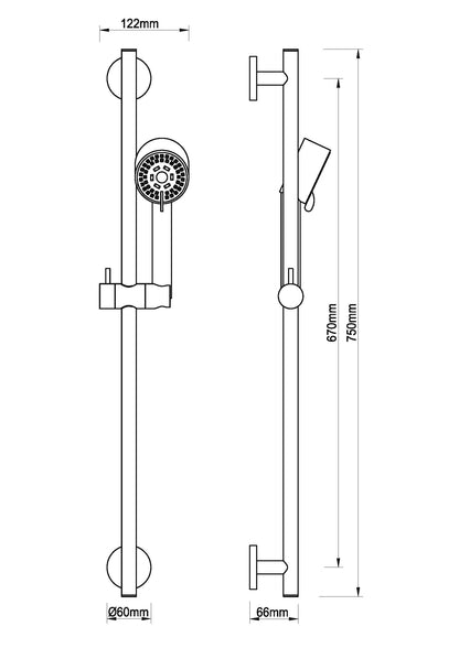Cadans glijstangset messing 8719956083464