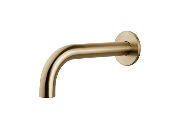 Caral inbouw baduitloop 25 cm messing