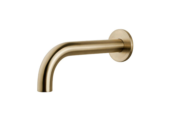 Wiesbaden inbouw-uitloop rond 25cm 1/2'' geborsteld messing