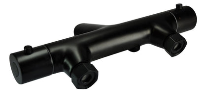 Rio thermostatische badmengkraan 15 cm zwart 8719743060487