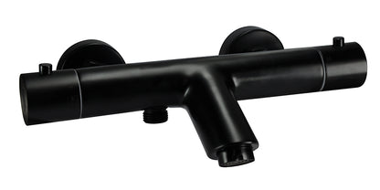 Rio thermostatische badmengkraan 15 cm zwart