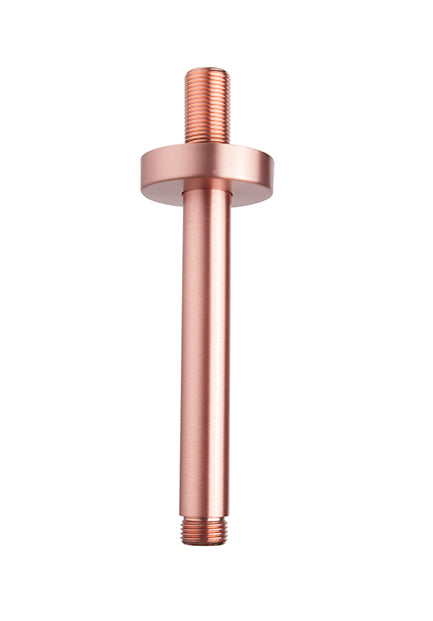 Caral plafond douchearm 15 cm koper