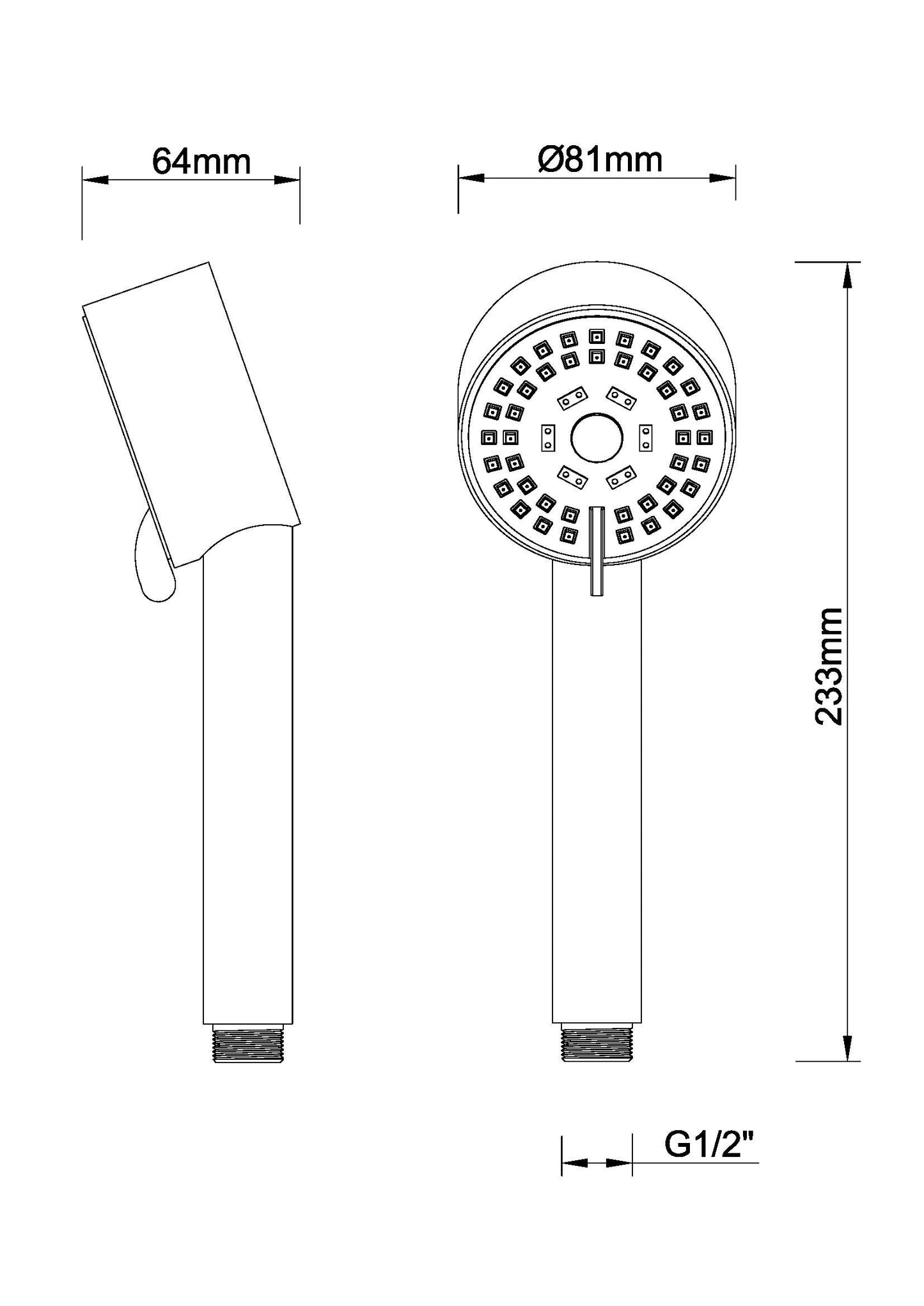 Cadans verstelbare handdouche koper 8719956083549