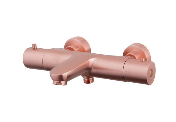 Caral thermostatische badmengkraan 15 cm koper