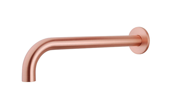 Wiesbaden inbouw-uitloop rond 30cm 1/2'' geborsteld koper