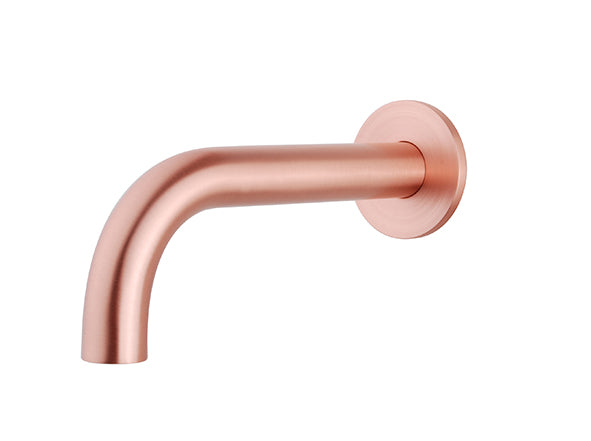 Wiesbaden inbouw-uitloop rond 20cm 1/2'' geborsteld koper