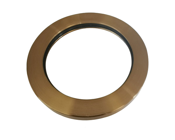 Caral rozet kraangedeelte eenhendel wastafelkraan 65mm geborsteld brons koper PVD