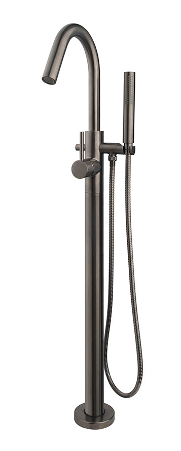 Wiesbaden Caral vrijstaande badmengkraan gunmetal