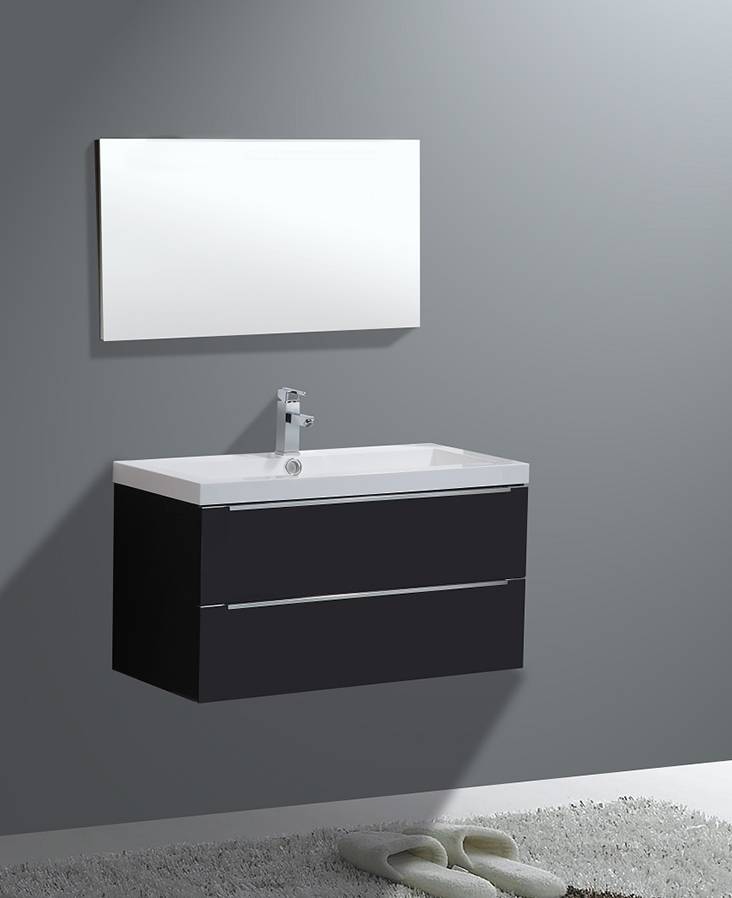 Badmeubel Senza Trend 100 Hoogglans Antraciet