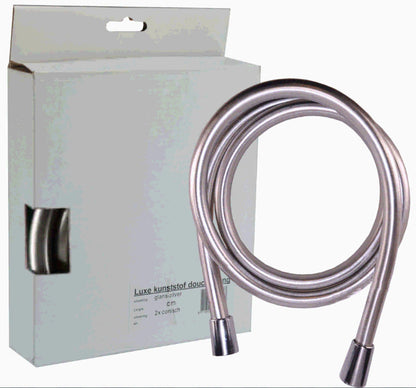 Smooth  kunststof doucheslang 125 cm zilver 8718858075935