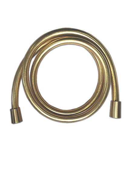 Wiesbaden luxe kunststof doucheslang 150cm geborsteld messing