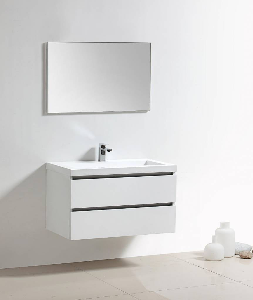 Badmeubel Trend Senza 100 Hoogglans Wit