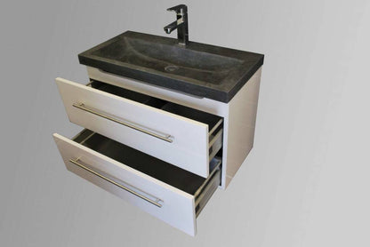 Badmeubel Compact Stone 80 Hoogglans Wit