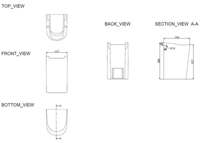Fold wastafel sifonkap wit 8718858074228