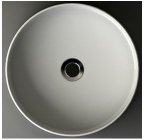 Link waskom rond 40 x 12 cm keramiek glans wit