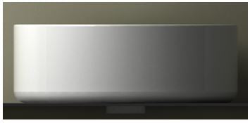 Link waskom rond 40 x 12 cm keramiek glans wit