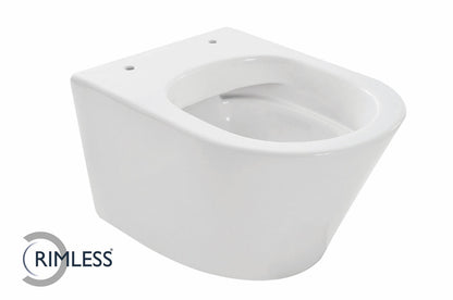 Vesta compact Rimless wandcloset 47 cm zonder zitting wit