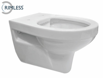 Trevi Rimless wandcloset 55 cm zonder zitting wit