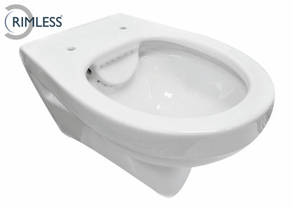 Trevi Rimless wandcloset 55 cm zonder zitting wit 8718858079032