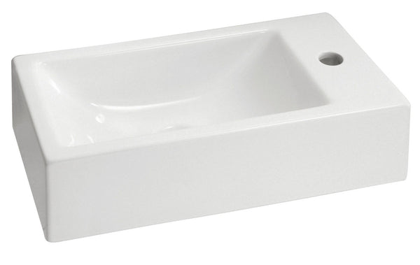 Wiesbaden Metis rechthoekig fontein 50x25x13 wit L/R