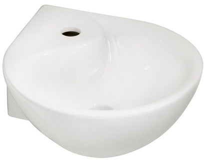 Porta hoekfontein 35 x 35 cm wit