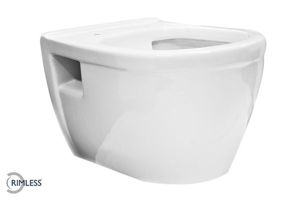 Prio Rimless wandcloset 52 cm zonder zitting wit