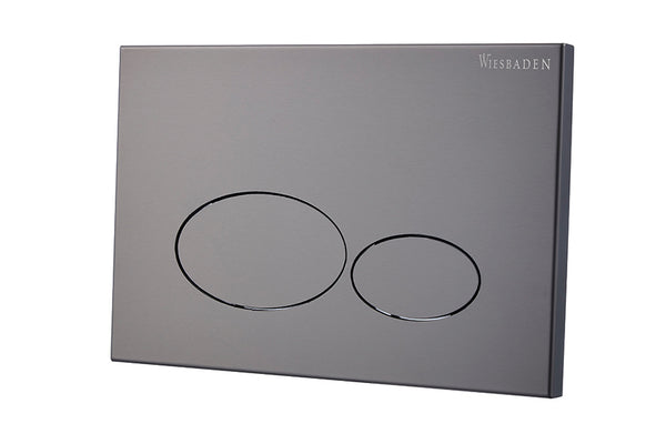 X32 Metal drukplaat voor inbouwreservoir gunmetal PVD
