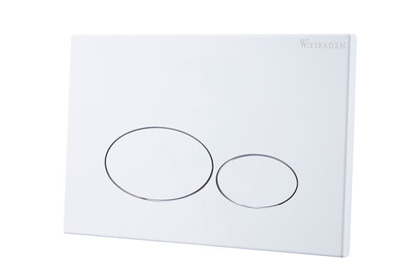 X32 Metal drukplaat voor inbouwreservoir glans wit