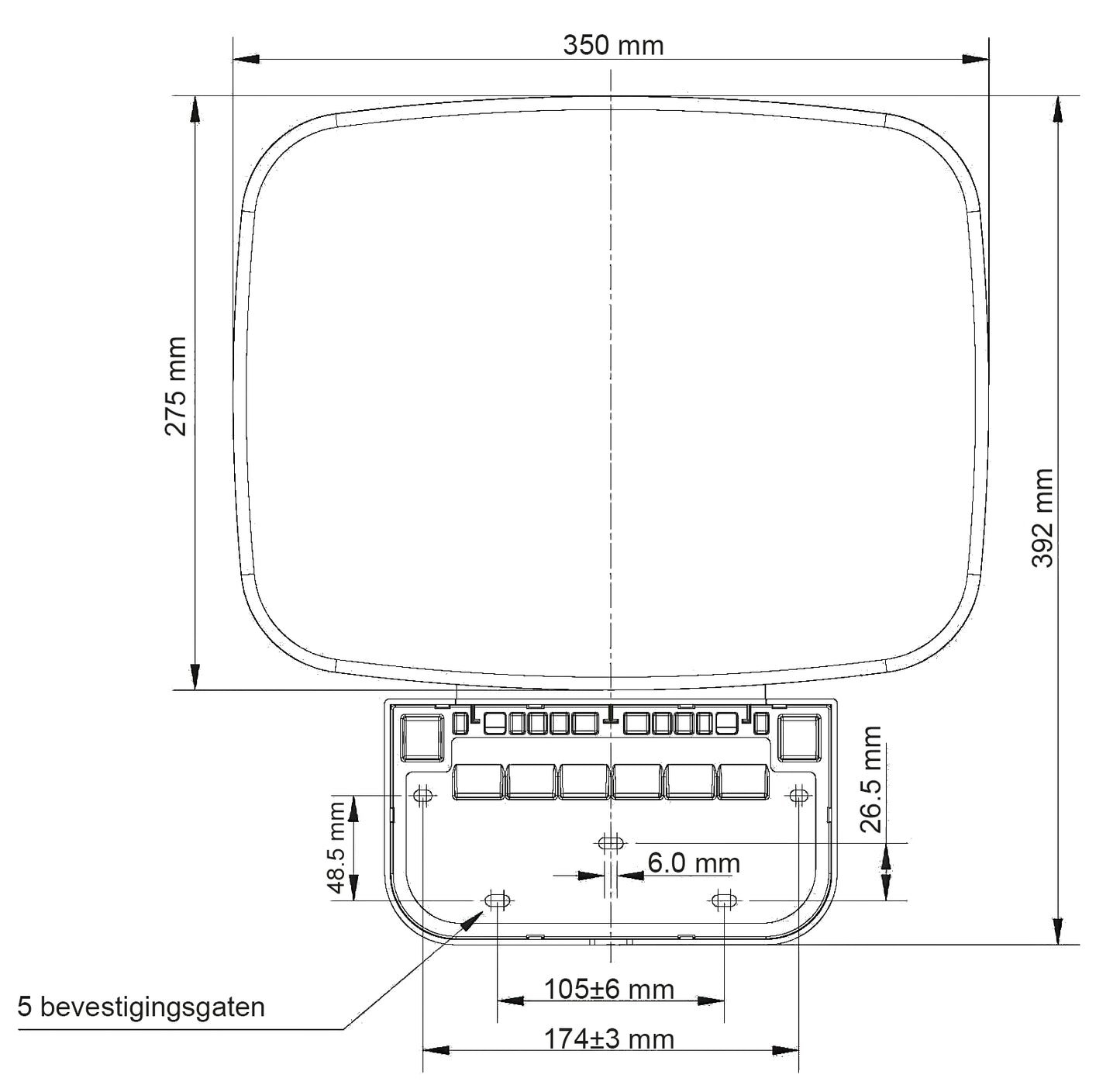 Wiesbaden douche-stoel wandmontage opklapbaar wit