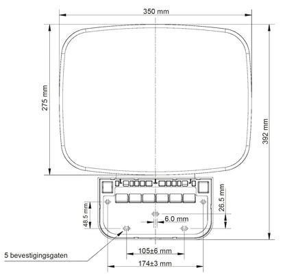 Wiesbaden douche-stoel wandmontage opklapbaar wit