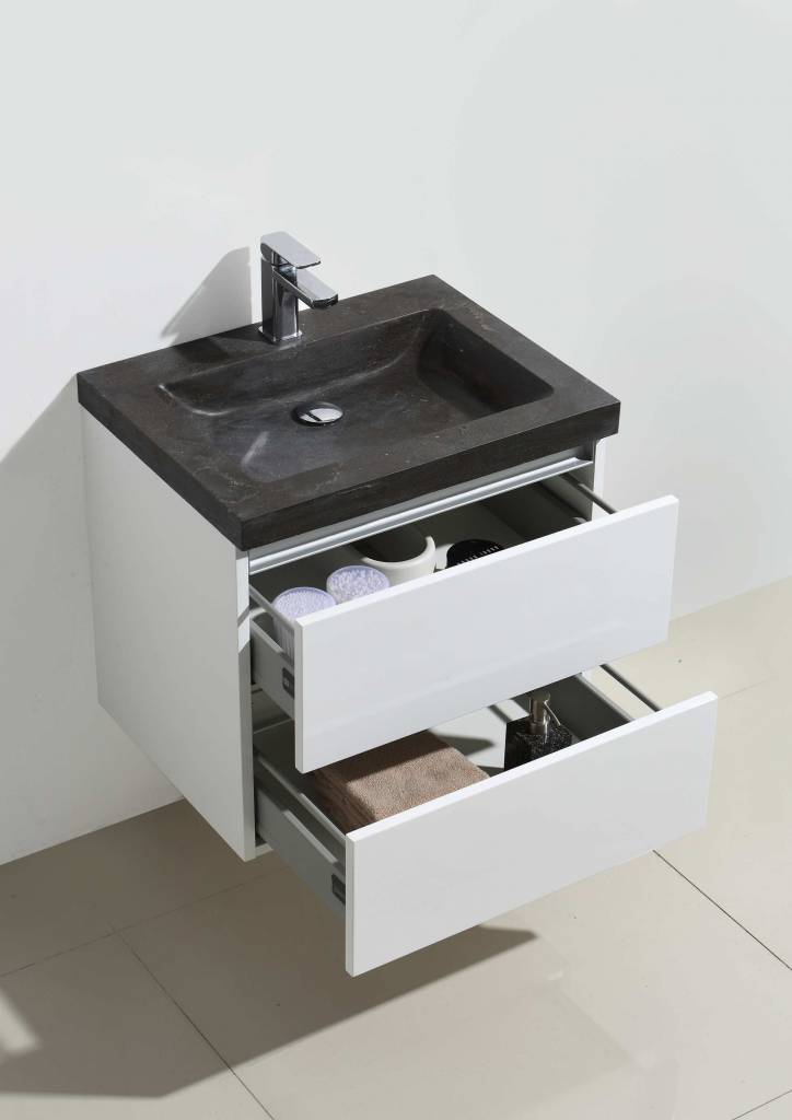 Badmeubel Trend Stone 60 Hoogglans Wit