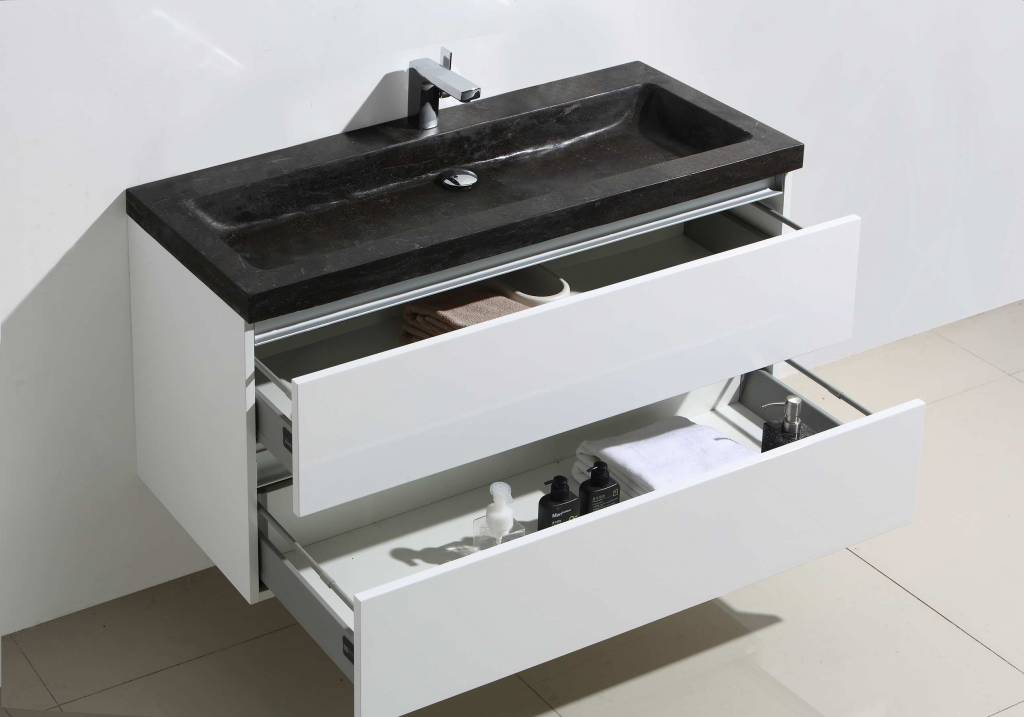 Badmeubel Trend Stone 100 Hoogglans Wit