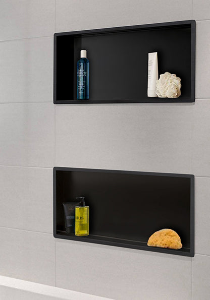 Sunk inbouwnis 30 x 60 x 10 cm zwart