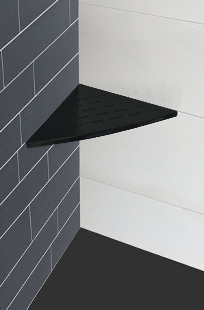 InWall hoekplanchet zwart