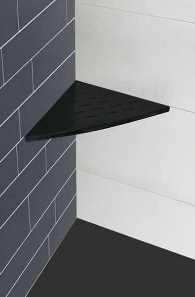 Wiesbaden InWall hoekplanchet 29x29 mat-zwart