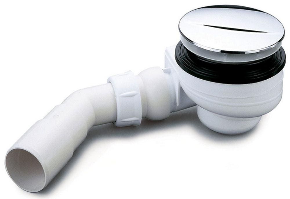 Turboflow douchebaksifon 90 mm chroom