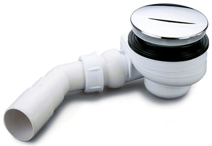 Turboflow douchebaksifon 90 mm chroom