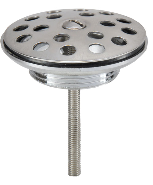 Wiesbaden Luxe messing plug 5/4'' chroom rooster