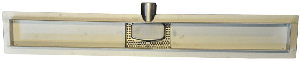 Dreen douchegoot met flens zonder rooster 60 cm RVS