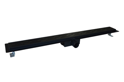 Dreen douchegoot met flens 90 cm zwart 8719323039117