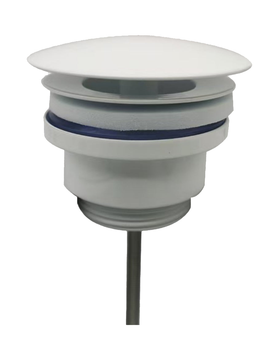 Wiesbaden UniMatch open afvoerplug 5/4" mat wit