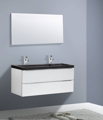 Badmeubel Senza Stone 120 Hoogglans Wit